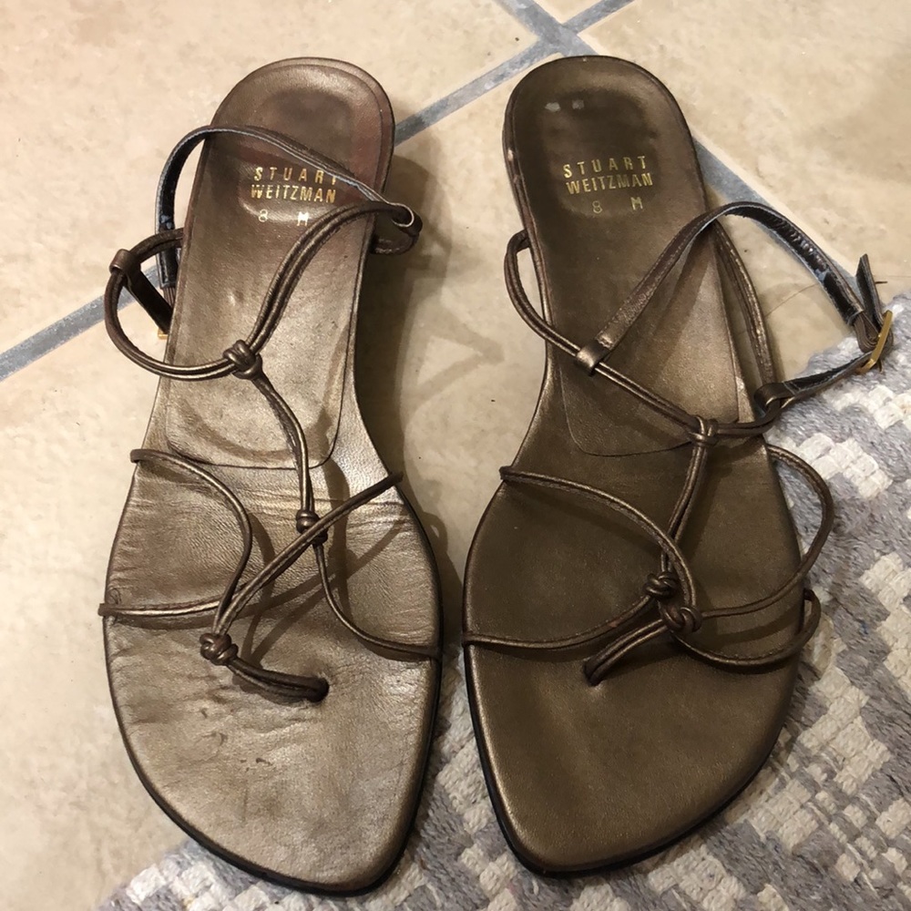 Stuart Weitzman Bronze/Gold Sandals